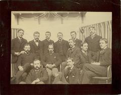 William Osler with the first group of interns at Johns Hopkins Hospital in April 1889