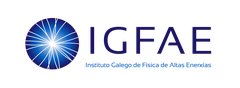 IGFAE logo with stylized letters in blue