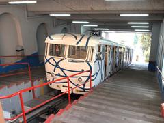 Funicular railway in Barcelona Spain