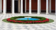 Fountain in the courtyard of the Zappeion building Athens Greece