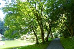Nitobe Memorial Garden at University of British Columbia Vancouver with traditional Japanese garden elements