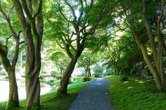 Serene Nitobe Memorial Garden at University of British Columbia in Vancouver