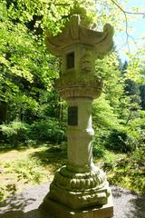 Nitobe Memorial Garden entrance at University of British Columbia Vancouver with traditional Japanese architectural features and lush greenery