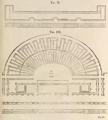 Ancient Roman Theatre of Verona architectural plan illustration