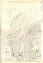 Nautical chart of Zeebrugge Harbour at scale 1:5000 from 1924