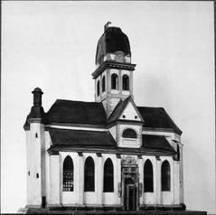 Model of Jakobs Church (Sankt Jacobs kyrka) facing south, created in 1836, displayed at the Nordic Museum