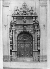 Southern portal of Jakobs Church with measurement markings