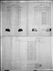Exterior detailed view of proposed cemetery gates based on drawings from Jakobs kyrka archives