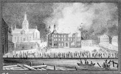 Jakobs Church (Sankt Jacobs kyrka) south exterior view after the 1825 fire of the Makalös Palace