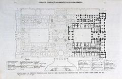 Architectural plan of the original project for the Ajuda Royal Palace