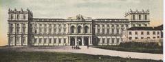 Historic postcard of Palácio Real da Ajuda, a neoclassical royal palace in Lisbon, Portugal