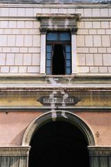 Facade detail of Teatro Politeama in Palermo showcasing architectural elements