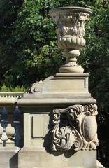 Sculpture on terrace of Ostrogski Palace Warsaw