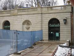 Frederick Chopin Museum facade in Warsaw with classical architecture and entrance staircase