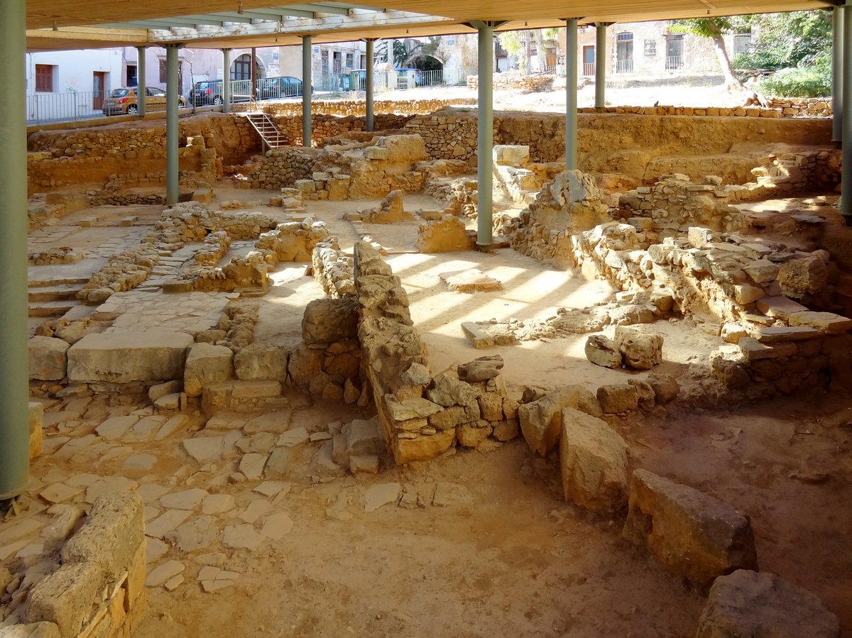 Archaeological ruins of Kydonia in Chania, Greece