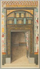 Decorated doorway interior of North Chapel in the Tomb of Puyemre TT 39