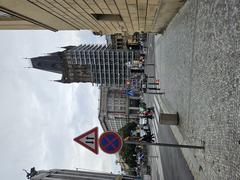 Demolition of buildings around Masaryk station with surrounding area visible