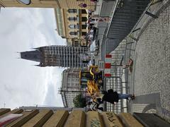 Demolition of buildings around Masaryk Railway Station with surrounding area visible