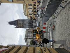 Demolition of buildings around Masaryk railway station with surrounding area visible