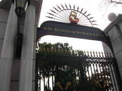 Entrance of Galatasaray University with iconic architectural features