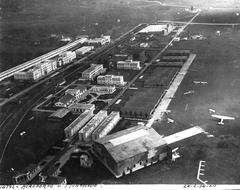 Aerial view of Montecelio Airport in 1934