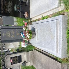 Grave of Austrian footballer and coach Ernst Happel at Hernals Cemetery in Vienna