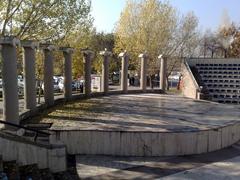 Amphitheatre in Gazi University with modern seating and stage area