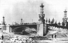 Luitpoldbrücke in München during Richtfest celebration