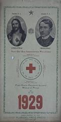 Christmas and Rizalmas 1929 vintage poster featuring festive holiday artwork