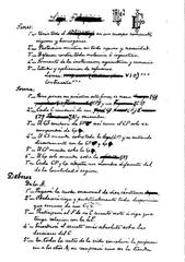 Handwritten Regulations of the La Liga Filipina by José Rizal