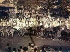 Transfer of Jose Rizal's remains from Paco Cemetery to Rizal Monument in 1912