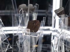 Meteorite rock exhibit at Ontario Science Centre