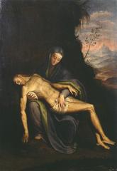 Pietà painting by Sofonisba Anguissola at Pinacoteca di Brera in Milan, Italy