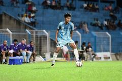K Lalrinfela aka Mafela playing football in action