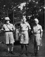 R.C.R Cumming, Brigadier Ross Howman and Lt-Col Bruno Brown, founders of the Assam Regiment in 1941