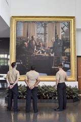 Sailors from USS George H. W. Bush touring George Bush Presidential Library and Museum