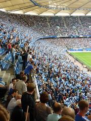 Imtech Arena east stand during the 2010/11 season opening match against Chelsea FC viewed from visitors stand