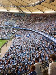 Imtech Arena South Stand filled with fans during opening game of 2010-11 season against Chelsea FC