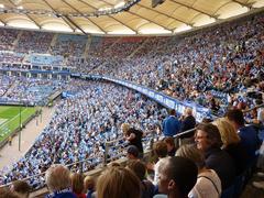 Imtech Arena South Stand crowded with fans during 2010/11 season opening football match against Chelsea FC