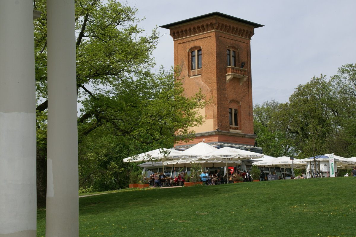 Tower of the former hotel at Neroberg in Wiesbaden Germany