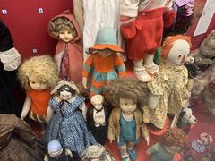 Display of dolls at the Museum of Childhood in Edinburgh