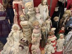 Display of dolls at the Museum of Childhood in Edinburgh