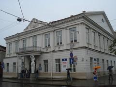 Tyszkiewicz Palace in Vilnius, historic architecture with ornate details