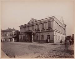 Vilnia corner of Trockaja and Zavalnaja streets with Tyškievič palace 1885