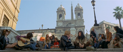 Scene from the film Io non spezzo... rompo showing characters in a dramatic moment