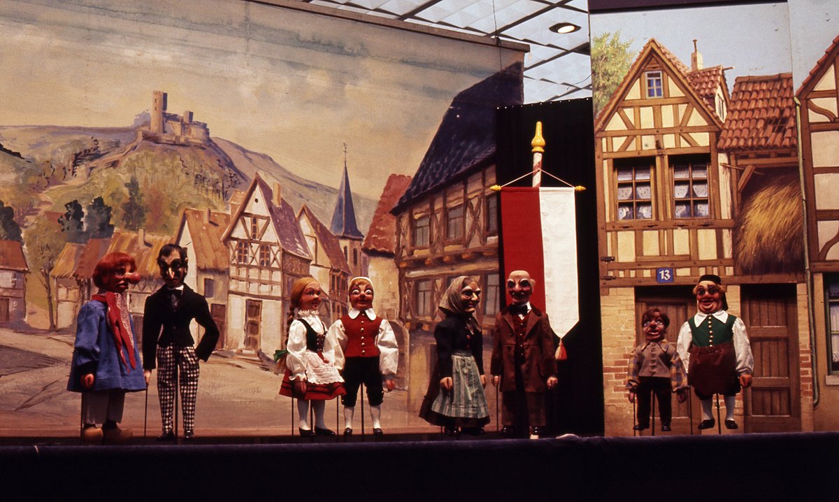 Cologne Puppet Theater Hännesche building front view with signage