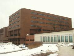 Wheatley Hall building at University of Massachusetts Boston campus