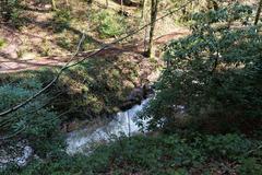 Geroldsau Waterfall after heavy rain on March 13, 2020