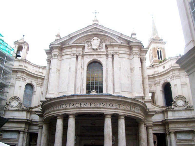 Exterior view of Santa Maria della Pace church in Rome