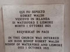 Portrait of Robert Walsh Irish bishop of Waterford and Lismore